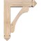 Ekena Millwork Legacy Arts and Crafts Smooth Bracket w/ Offset Brace, Douglas Fir, 5 1/2"W x 18"D x 22"H BKT0604X18X22LEC03SDF - alternate 2